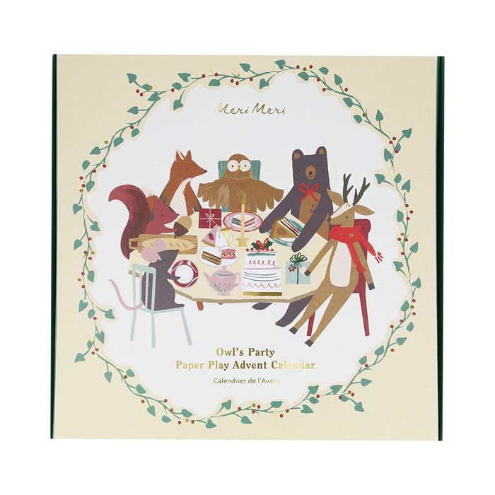 Meri Meri - Owl's Party Paper Play Advent Calendar - Mabel & Fox