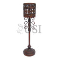 Metal Candle Holder, 24.25in, Brown