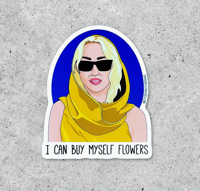 Miley Cyrus Flowers Sticker