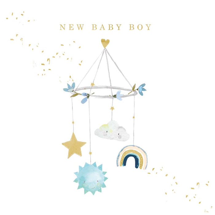 Mobile Baby Boy Card