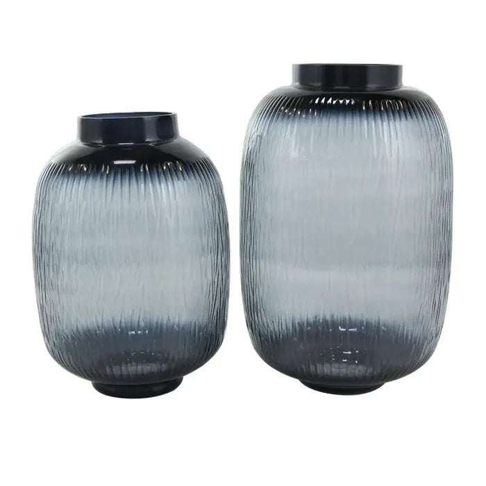 Modern Blue Glass Vase Collection