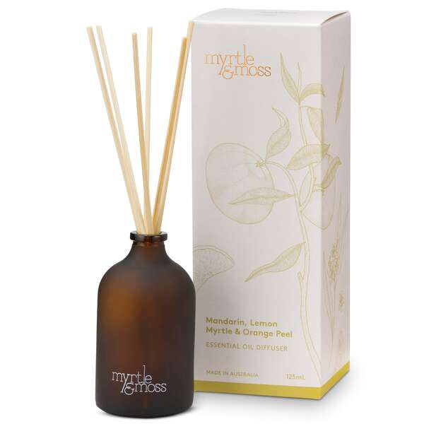 myrtle and moss diffuser for home mandarin lemon orange