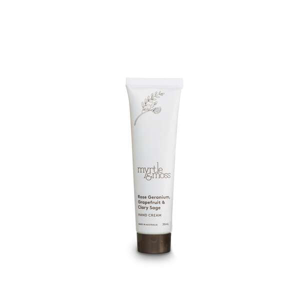 mini hand cream rose geranium by myrtle & moss