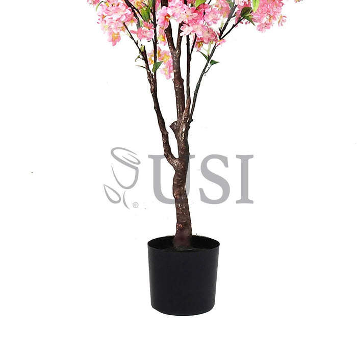 Natural Cherry Blossom Flower Tree Potted, 4.5ft, Pink