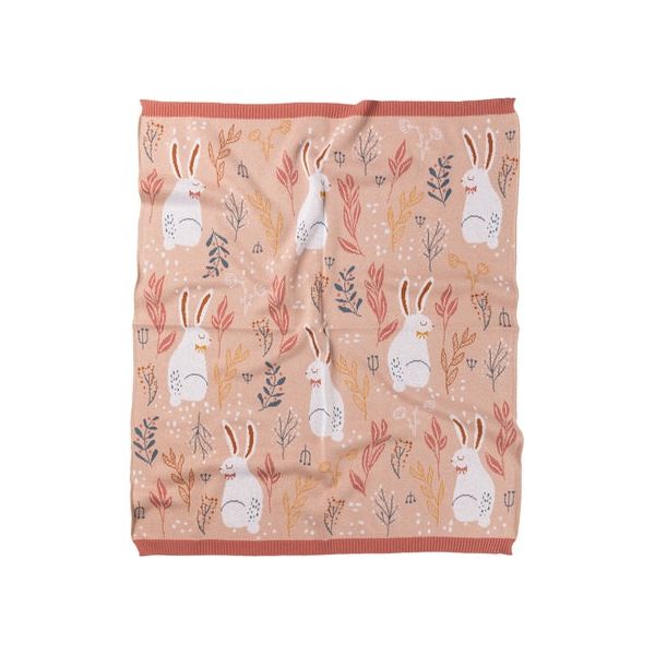 nature bunny baby blanket