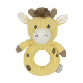 Noah the Giraffe Knitted Rattle