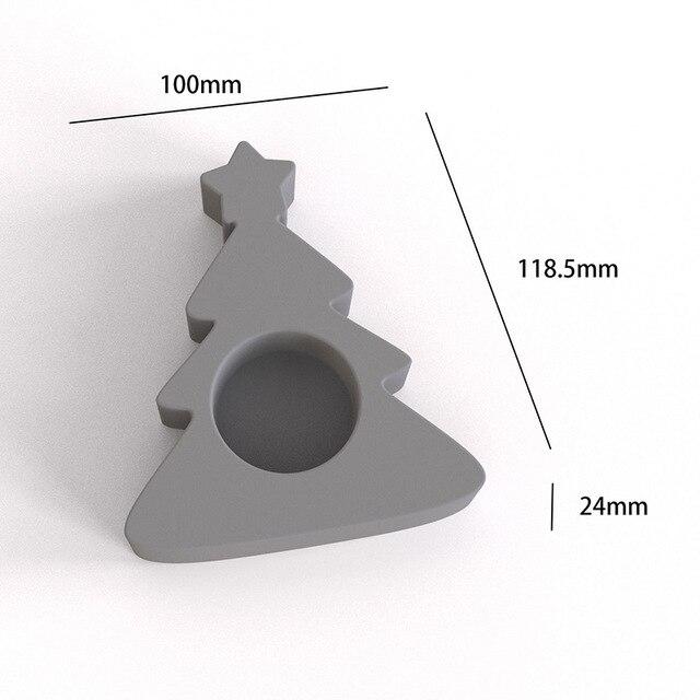 Noel candle holder silicone mold - madmolds -