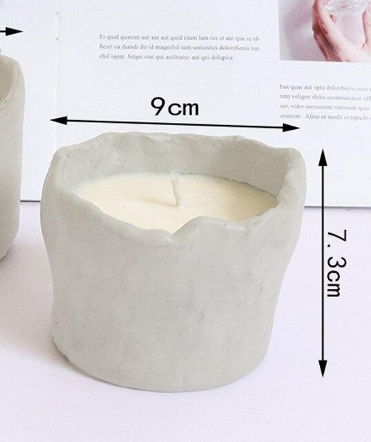 "Nollon" Candle holder silicone mold - madmolds -