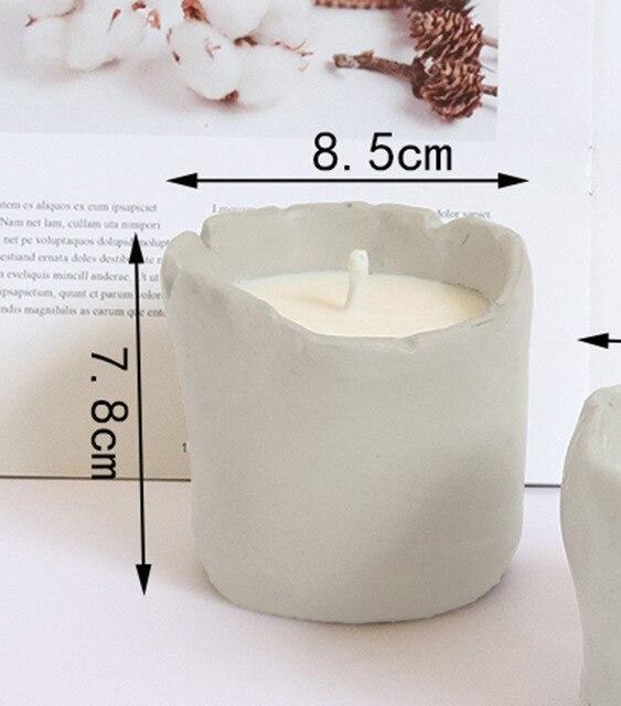 "Nollon" Candle holder silicone mold - madmolds -