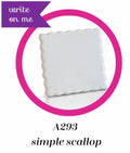 nora fleming mini -simple scallop (you can write on it!)