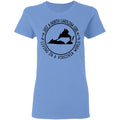 North Carolina Girl Living In Virginia World T- Shirt - T-shirt Teezalo