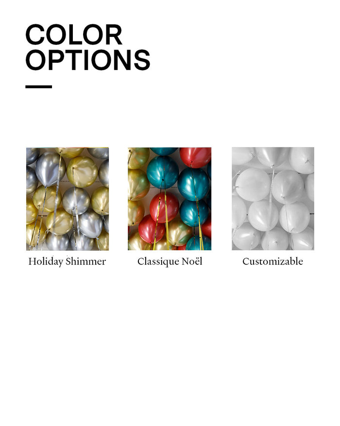 Office Holiday Party - Balloon Backdrop Install Piece - 6FT