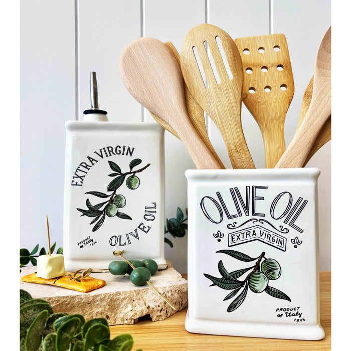 Olive Oil Classic Vessel White 14cm