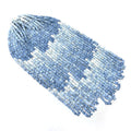 OPAL Gemstone Loose BEADS : Natural Color Enhanced Shaded Blue Opal Loose Square Heishe Statement Beads 17"