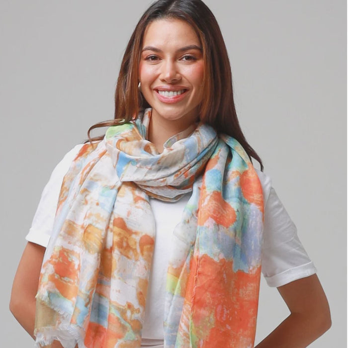 Orange Splash Scarf
