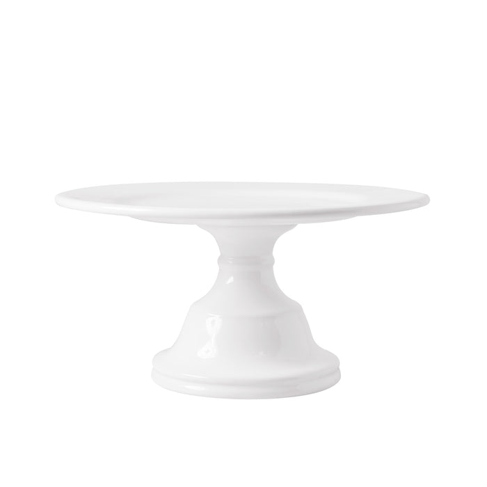 HG Original Small Pedestal Cake Stand, creamy white ceramic, 10.5" Dia. 5.5" H, classic design.