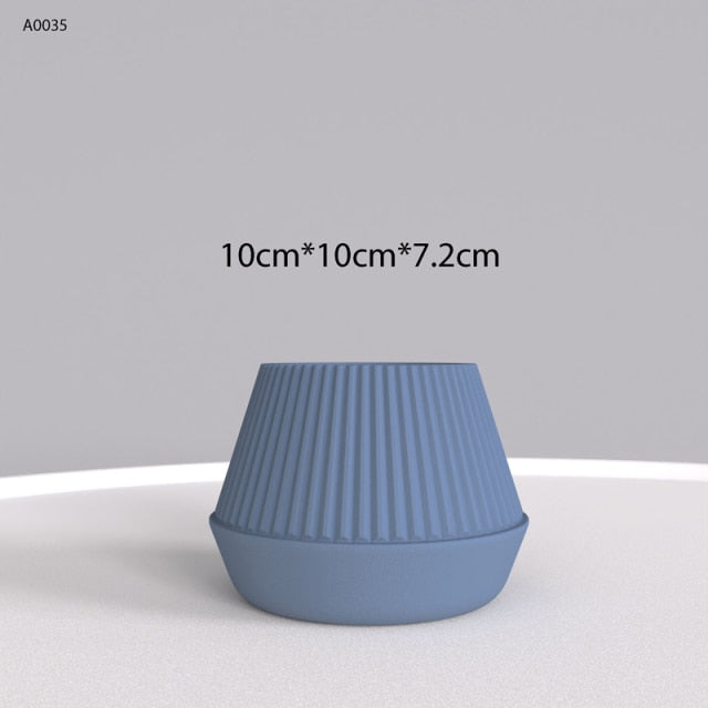 "P51" Flower pot silicone mold