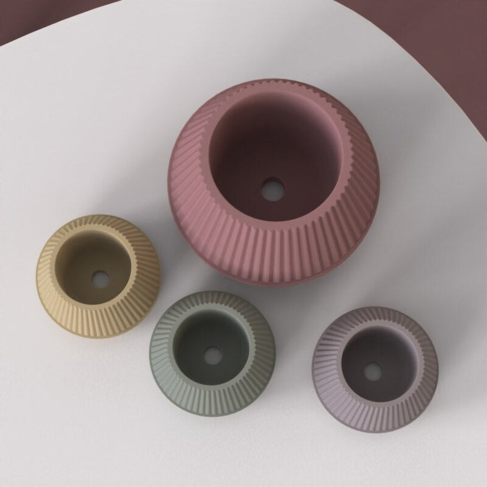 "P51" Flower pot silicone mold