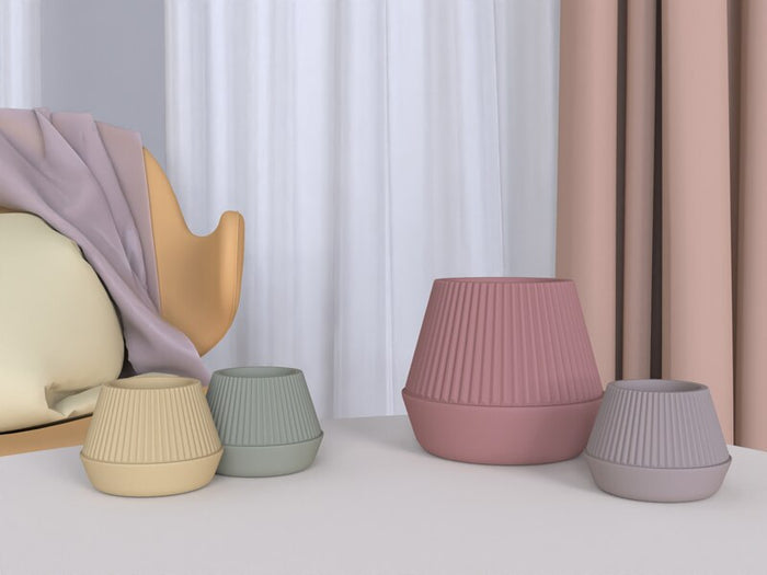"P51" Flower pot silicone mold