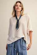 Peace of Mind Lightweight Boatneck Sweater - Natural