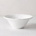 Pebble White ceramic soup bowl, 7" diameter, with a conic shape and subtle textured rim.