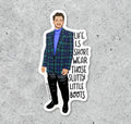Pedro Pascal and his slutty little boots vinyl sticker
