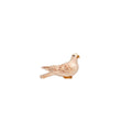 Hand-carved PEMA Kostner nativity dove resting with softly carved wings, made from sycamore maple and oil-painted in Val Gardena, Italy.