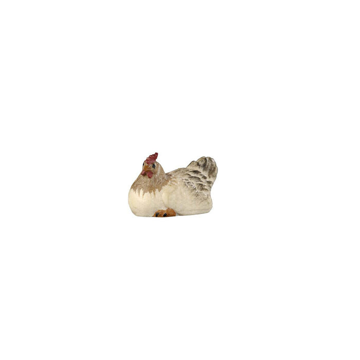 Hand-carved PEMA Kostner nativity group of geese with two adult geese walking forward and a gosling looking up.