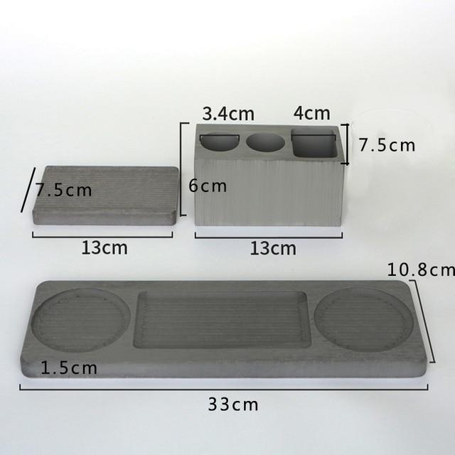 Pendulum bathroom concrete set silicone mold - madmolds - silicone mold