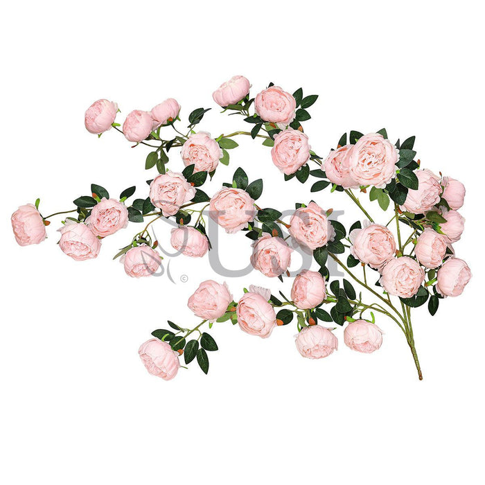 Peony Hanging Flower Cluster Bush x34, 48in, Blush Pink