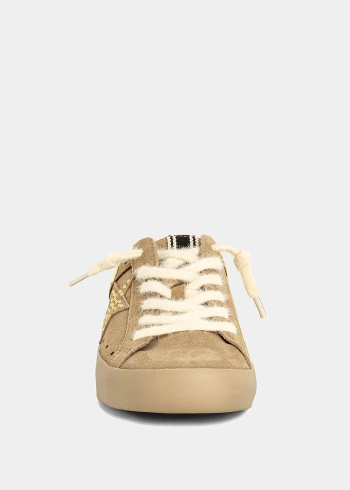 Pia Camel Suede Slip On Sneaker