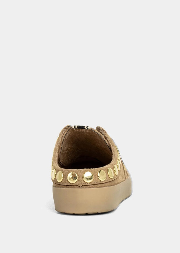 Pia Camel Suede Slip On Sneaker