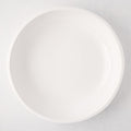Large, round, white ceramic Piatto Riso serve bowl with a smooth, glazed finish.