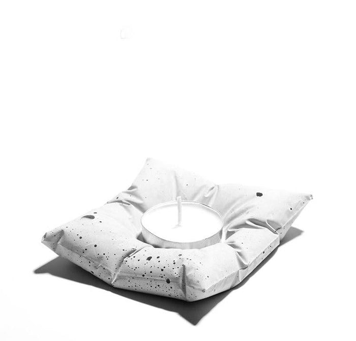 Pillow candlestick silicone mold - madmolds -