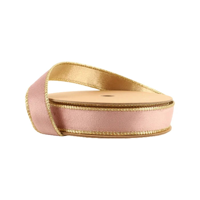 Pink Reversible Classic Velvet Ribbon, 1" X 10YD