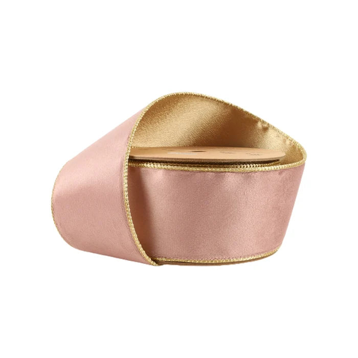 Pink Reversible Classic Velvet Ribbon, 2.5" X 10YD