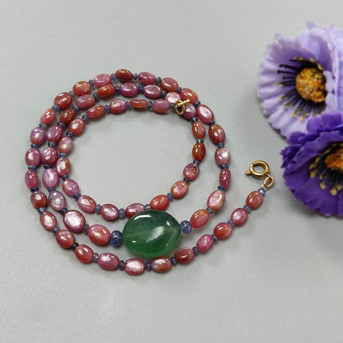 Sapphire Beads Necklace