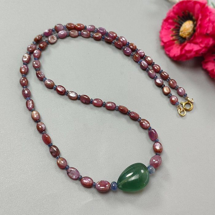 Ruby Beads Necklace