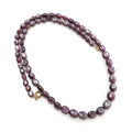 Pink Sapphire Beads Necklace