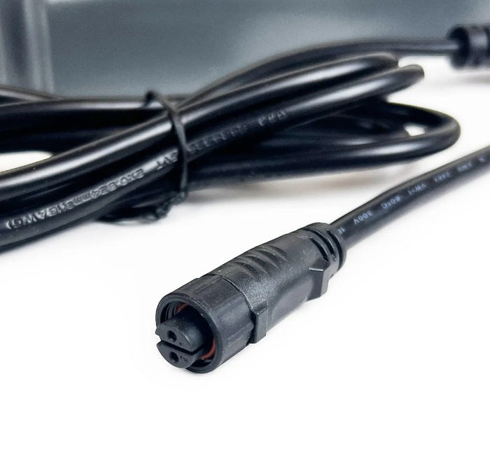 Certified Lights PixelFit power supply cable with black connector and coiled cord.