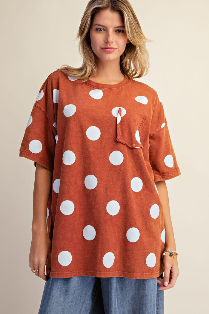 Polka Dot Graphic Tee