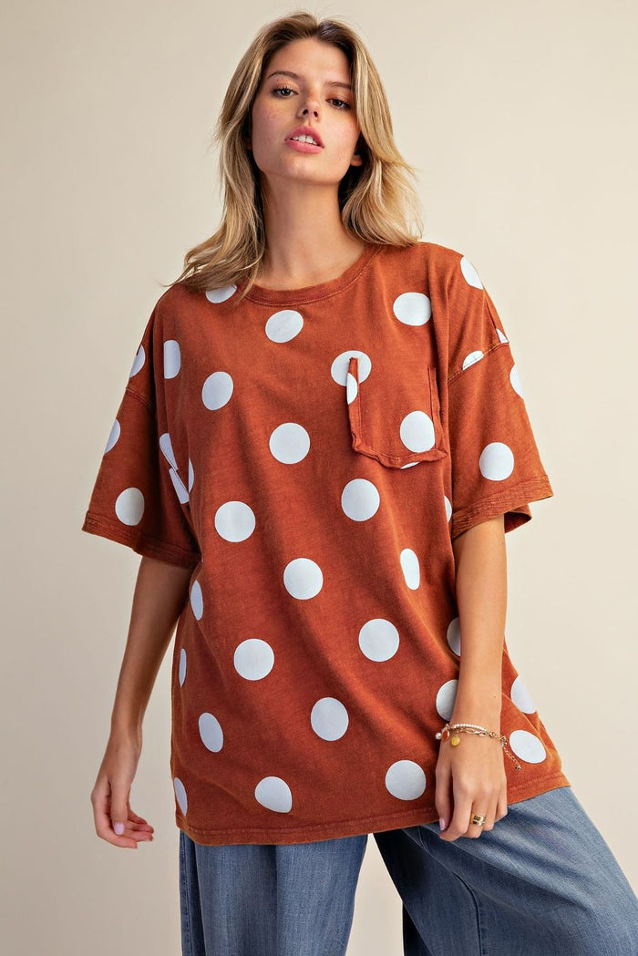 Polka Dot Graphic Tee