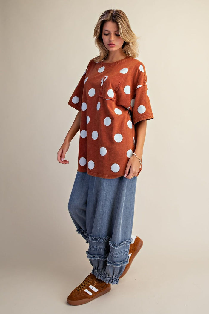 Polka Dot Graphic Tee