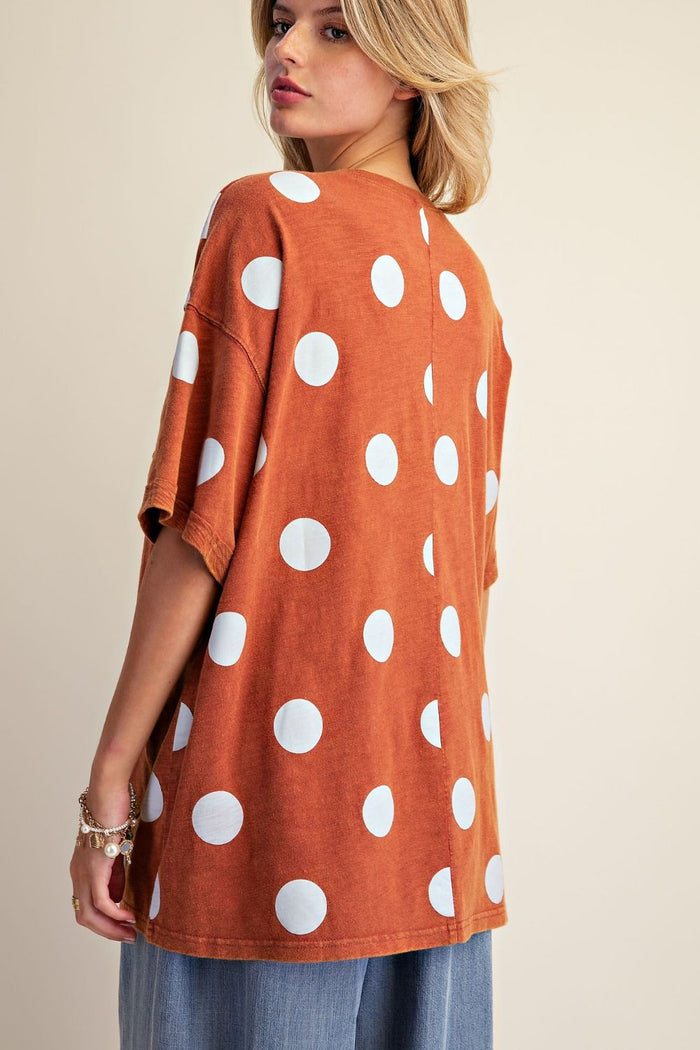 Polka Dot Graphic Tee