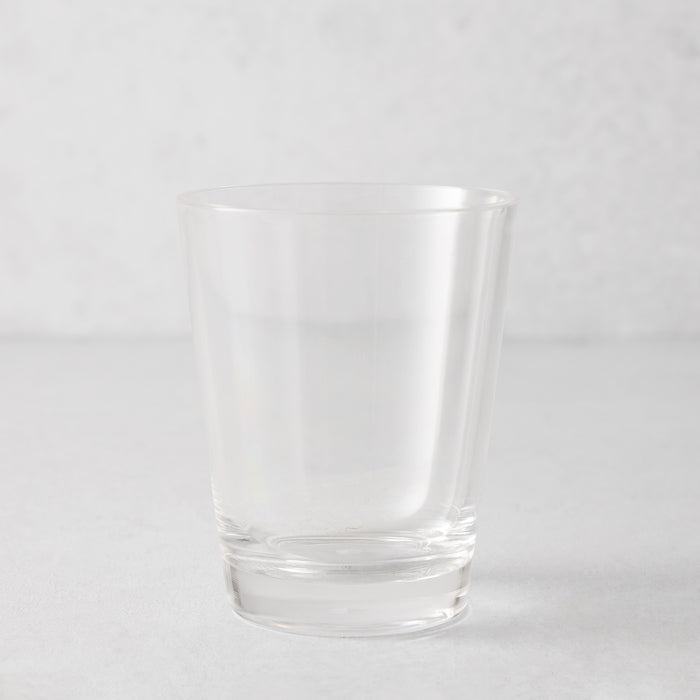 Clear acrylic double old-fashioned glass, 14oz, with a sturdy bottom and smooth lip.
