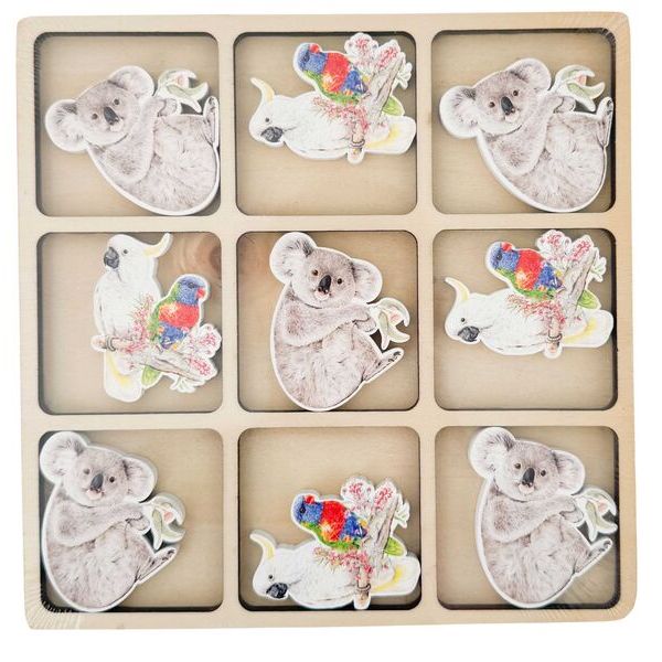 koala and bird tic tac toe