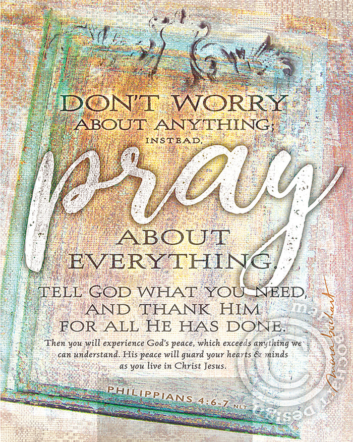 Pray - premium canvas