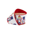 Printed Nutcracker with Red Backing Dupioni Ribbon, 4" X 10YD