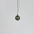 Lavender Coquina with Plain Edge on 16” Chain