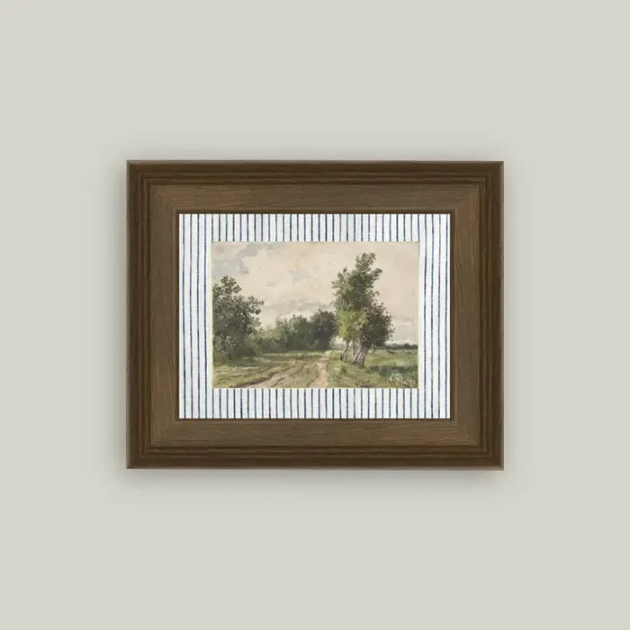 Provence Landscape Framed Antique Art